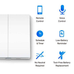 TP-Link Tapo S220 Chytrý přepínač, 2-pólový, jednosměrný