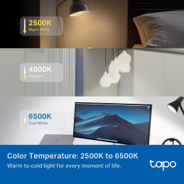 TP-link Tapo L430P Chytrá Wi-Fi LED žárovka, barevná, 2500-6500K, E14