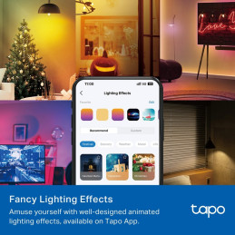TP-link Tapo L430C Chytrá Wi-Fi LED žárovka, barevná, 2500-6500K, E14, 4-pack