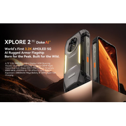 BLACKVIEW Rugged XPLORE 2 Black,6.73" AMOLED 3200x1440 120Hz 12/256Gb MT 8300 Octa-Core 3.35GHz,50+20MP,Night Vision