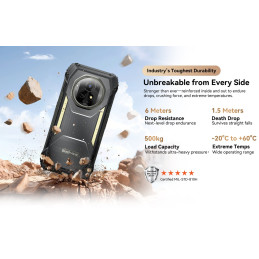 BLACKVIEW Rugged XPLORE 2 Black,6.73" AMOLED 3200x1440 120Hz 12/256Gb MT 8300 Octa-Core 3.35GHz,50+20MP,Night Vision