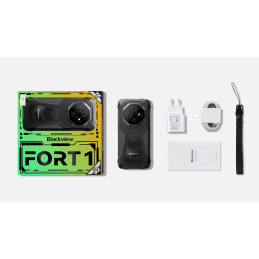 BLACKVIEW Rugged FORT1 LTE 6.56" BLACK,HD+ 1612x720,6+256GB,T615 Octa-Core 1.8GHz,8MP/16+2MP,NFC,10000mAh,Android 15