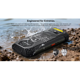 BLACKVIEW Rugged ROCK 1 Pro LTE 6.56" BLACK,HD+ 1612x720,8+256GB,G81 Octa-Core 2.0GHz,13MP/16+20MP,BARCODE,NFC,And16