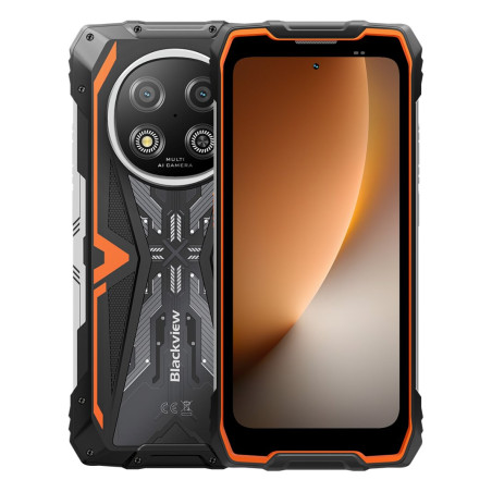 BLACKVIEW Rugged ROCK 2 5G 6.67" ORANGE,HD+ 1640x720,12+256GB,T8100 Octa-Core 2.2GHz,13MP/16MP,NFC,15000mAh,Android 16