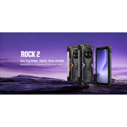 BLACKVIEW Rugged ROCK 2 5G 6.67" ORANGE,HD+ 1640x720,12+256GB,T8100 Octa-Core 2.2GHz,13MP/16MP,NFC,15000mAh,Android 16
