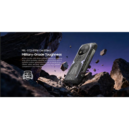 BLACKVIEW Rugged ROCK 2 5G 6.67" PURPLE,HD+ 1640x720,12+256GB,T8100 Octa-Core 2.2GHz,13MP/16MP,NFC,15000mAh,Android 16