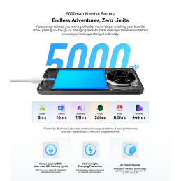 BLACKVIEW SHARK 6 5G 6.88" MINT,FHD 1640x720,4+128GB,T8100 octa-core up to 2.2GHz,13MP/8MP&16+2MP,5000mAh,Android 15