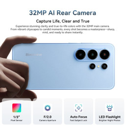 BLACKVIEW WAVE 10 LTE 6.88" BLACK,HD IPS 720x1640,8+128GB,UMS9230E Octa Core 1.6GHz,13MP/32MP,FaceID,5000mAh,Android 16