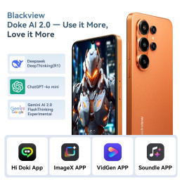 BLACKVIEW WAVE 10 LTE 6.88" MINT,HD IPS 720x1640,8+128GB,UMS9230E Octa Core 1.6GHz,13MP/32MP,FaceID,5000mAh,Android 16