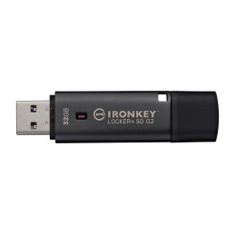 Kingston flash disk 32GB IronKey Locker+ 50 G2 FIPS 197 AES-256