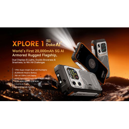BLACKVIEW Rugged XPLORE 1 5G Rugged 6.78",FHD 2460x1080,12+256GB,Octa-core 2.4Ghz,50+64MP+20MP,Night,20000mAh,Android 15