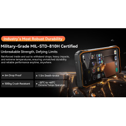 BLACKVIEW Rugged XPLORE 1X 5G Rugged 6.78",FHD 2460x1080,12+256GB,Octa-core 2.4Ghz,50+64MP+20MP,Night,20000mAh,Andr 15