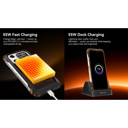BLACKVIEW Rugged XPLORE 1X 5G Rugged 6.78",FHD 2460x1080,12+256GB,Octa-core 2.4Ghz,50+64MP+20MP,Night,20000mAh,Andr 15