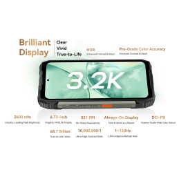 BLACKVIEW Rugged XPLORE 2 Satellite 5G 6.73" BLACK,AMOLED 3200x1440,Octa-Core 3.35GHz,50MP&50+20MP,20000mAh,Android 15