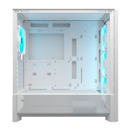 COUGAR PC skříň MX230 White RGB Mid Tower Mesh Front Panel 4 x 120mm ARGB Fans TG Left Panel