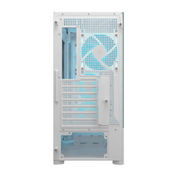 COUGAR PC skříň MX230 White RGB Mid Tower Mesh Front Panel 4 x 120mm ARGB Fans TG Left Panel