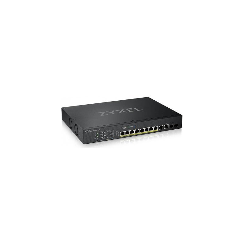 ZyXEL XS1930-12HP, 8-port Multi-Gigabit Smart Managed PoE 375Watt 802.3BT Switch, 2x 10GbE, 2 SFP+ Uplink