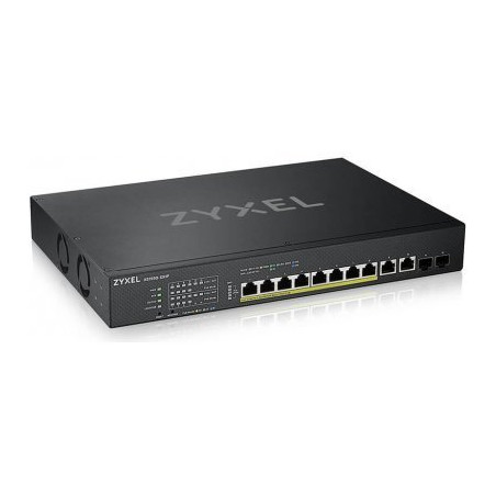 ZyXEL XS1930-12HP, 8-port Multi-Gigabit Smart Managed PoE 375Watt 802.3BT Switch, 2x 10GbE, 2 SFP+ Uplink