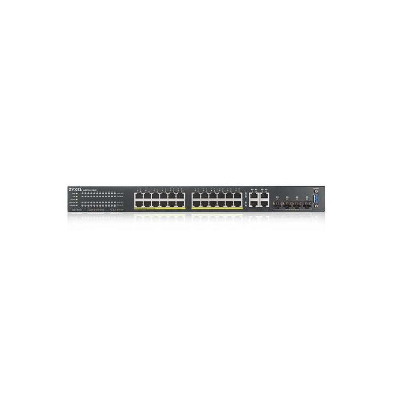 ZyXEL GS2220-28HP,EU region,24-port GbE L2 PoE Switch with GbE Uplink (1 year NCC Pro pack license bundled)