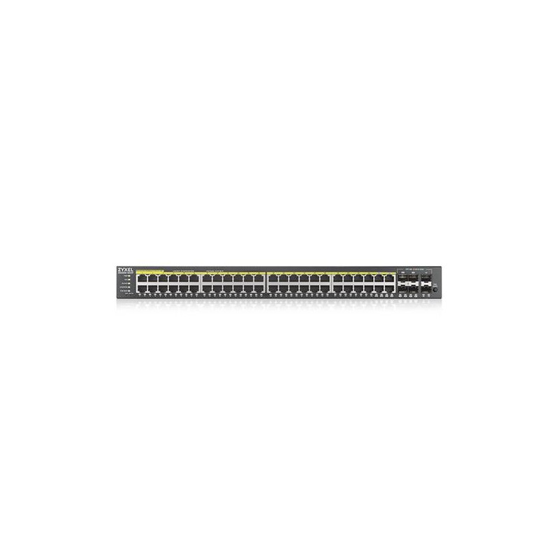 ZyXEL GS2220-50HP,EU region,48-port GbE L2 PoE Switch with GbE Uplink (1 year NCC Pro pack license bundled)