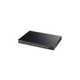ZyXEL GS1900-24HP, 24p (24Gigabit RJ45 + 2 SFP,), POE IPv6, WebManaged,  Rackmount