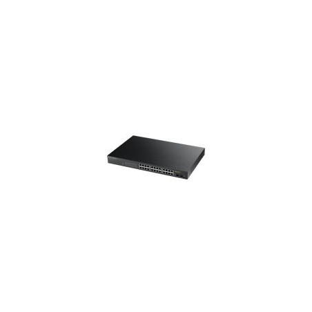ZyXEL GS1900-24HP, 24p (24Gigabit RJ45 + 2 SFP,), POE IPv6, WebManaged,  Rackmount