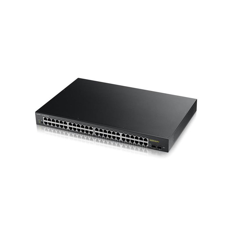 ZyXEL GS1900-48HP, 48p (48Gigabit RJ45 + 2 SFP,), IPv6, WebManaged, PoE 802.3at