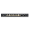 ZyXEL GS1100-10HPv2, unmanage PoE 8x Gigabit, 2x Fiber Uplink, 120 Watt PoE