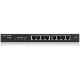 ZyXel GS1915-8, 8-port GbE Smart hybrid mode Switch, standalone or NebulaFlex Cloud, desktop, fanless