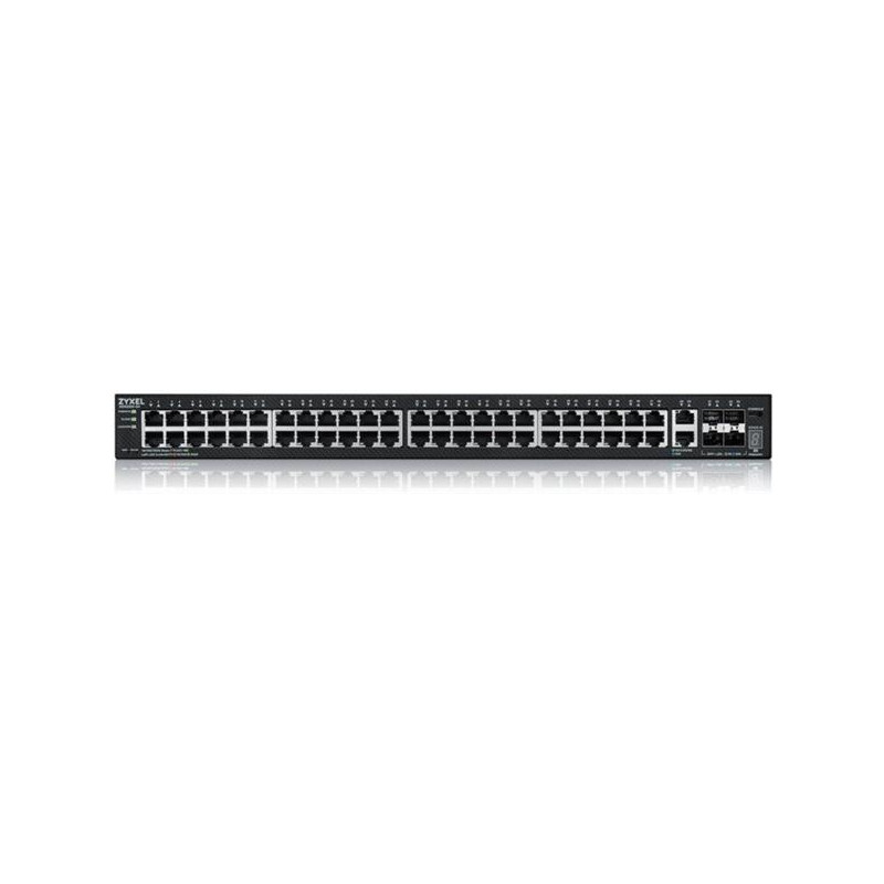 ZyXEL XGS2220-54, L3 Access Switch, 24x1G RJ45 2x10mG RJ45, 4x10G SFP+ Uplink, incl. 1 yr NebulaFlex Pro