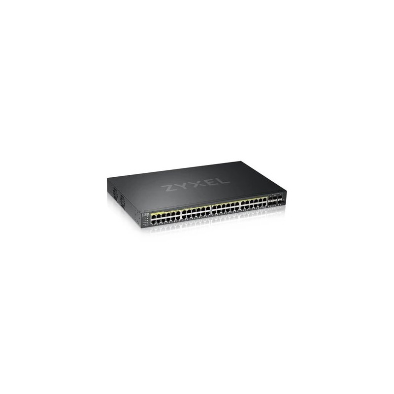 ZyXEL XGS2220-54HP, L3 Access Switch, 600W PoE, 40xPoE+/10xPoE++, 48x1G RJ45 2x10mG RJ45, 4x10G SFP+ Uplink, incl. 1 yr