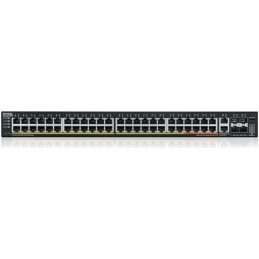 ZyXEL XGS2220-54FP, L3 Access Switch, 960W PoE, 40xPoE+/10xPoE++, 48x1G RJ45 2x10mG RJ45, 4x10G SFP+ Uplink, incl. 1 yr