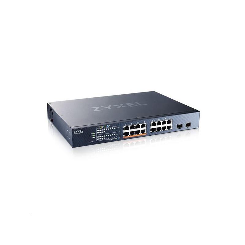Zyxel XMG1915-18EP, 16-port 2.5GbE, 2 SFP+, 8 x PoE++ 180W  Smart Switch, hybird mode, standalone or NebulaFlex Cloud