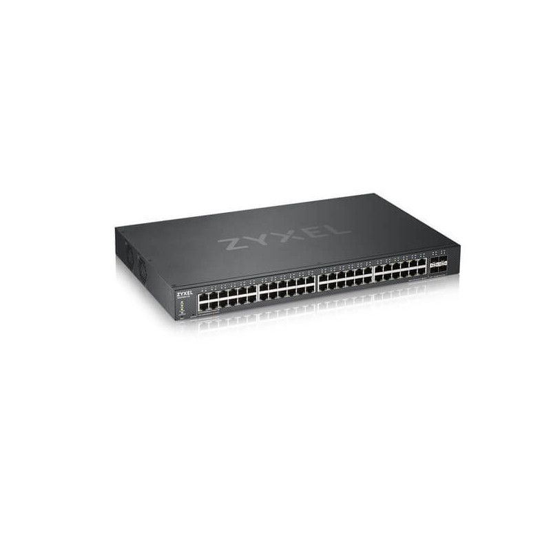 Zyxel XGS1935-52, 52 Port Lite-L3 Smart Managed Switch, 48x Gigabit Copper and 4x 10G SFP+, hybrid mode, standalone or N