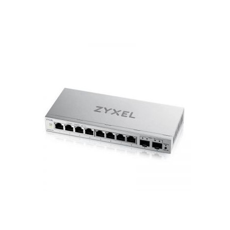 Zyxel GS1200-10 v3, 8 Port Gigabit, 2 x SFP webmanaged Desktop Switch