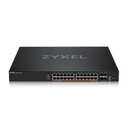 Zyxel XMG2230-28HP, L3 Access Switch,  24x 2.5G AC:700W PoE , DC:1440W PoE, 4 x SFP+ Uplink, incl 1 yr NebulaFlex Pro