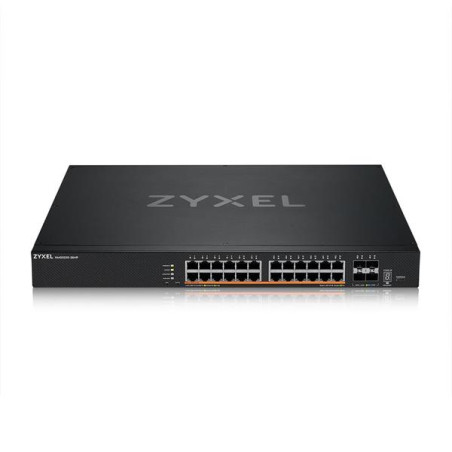Zyxel XMG2230-28HP, L3 Access Switch,  24x 2.5G AC:700W PoE , DC:1440W PoE, 4 x SFP+ Uplink, incl 1 yr NebulaFlex Pro