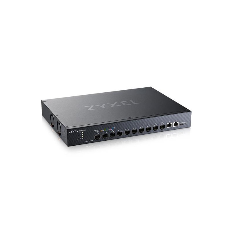 Zyxel XS1935-12F, 10-port 10G L3 Smart Managed Fiber Switch, 2 Multi-Gigabit Ports, hybrid mode, standalone or NebulaFle