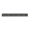 Zyxel GS1920-48v2, 48 Port Smart Managed Switch 48x Gigabit Copper and 4x Gigabit dual pers., hybrid mode, standalone or