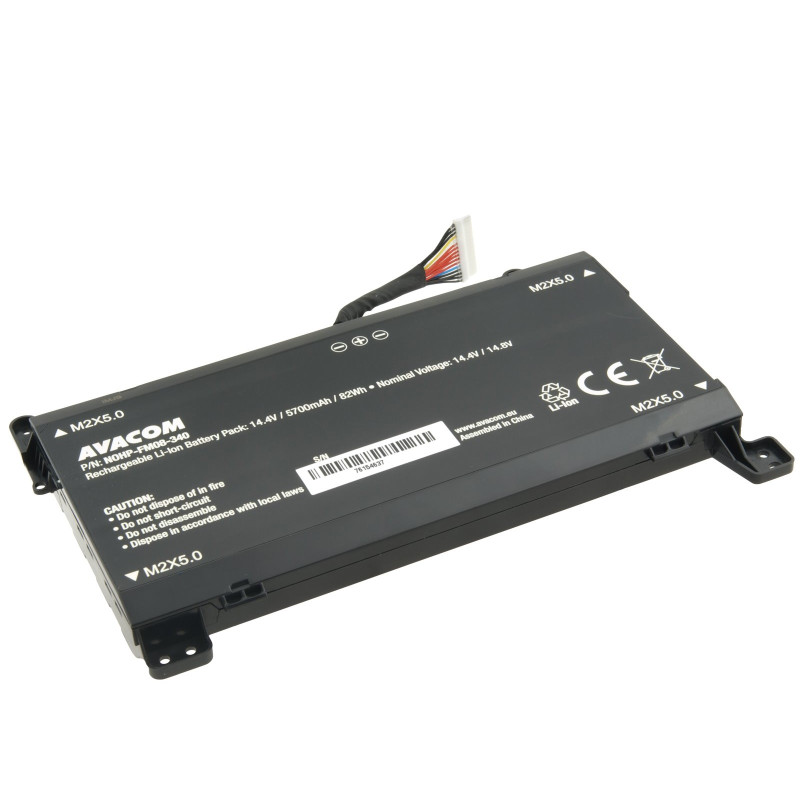 AVACOM HP Omen 17 FM08 Li-Ion 14,4V 5700mAh 82Wh - 16 pinový konektor