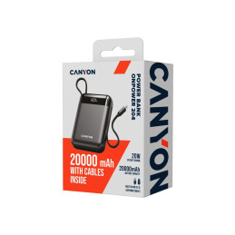 CANYON power bank OnPower 204 20000mah Black
