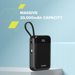 CANYON power bank OnPower 204 20000mah Black