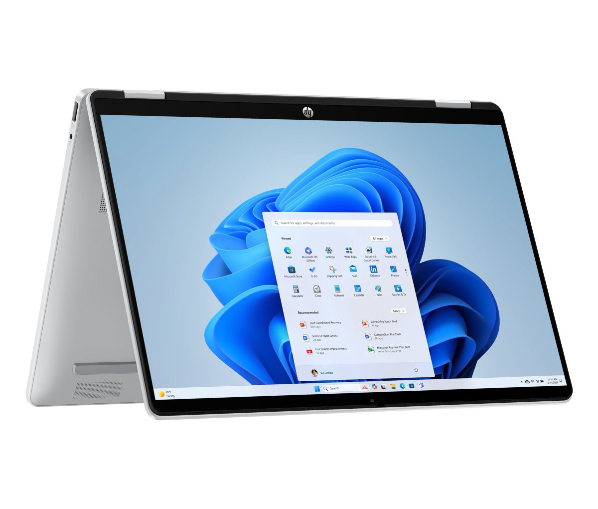 HP OmniBook 5 Flip 14-fp0004nc, Core 7-150U, Touch/14.0 1920x1200/OLED/300n, UMA, 16GB, SSD 1TB, W11H, 3-3-0, Silver