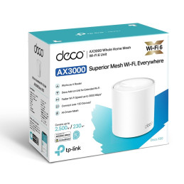 TP-link Deco X50 Dual-Band Wi-Fi 6 Mesh System AX3000, 2 int., 3x1G, 1ks