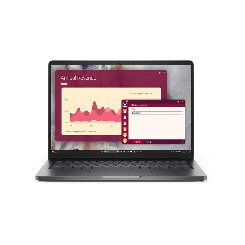 Dell Pro 14 PC14250/7-150U/16GB/512GB SSD/14" FHD+/IR Cam & Mic/FgrPr/3 Cell/65W/WLAN/Backlit Kb/W11 Pro/3Y ProSpt