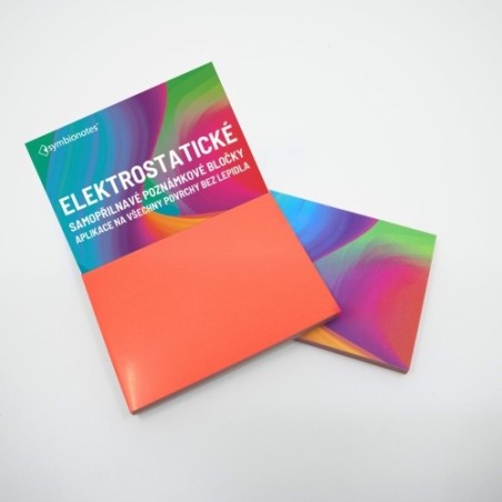 Notepads electrostatic Symbionotes 190x100 mm red