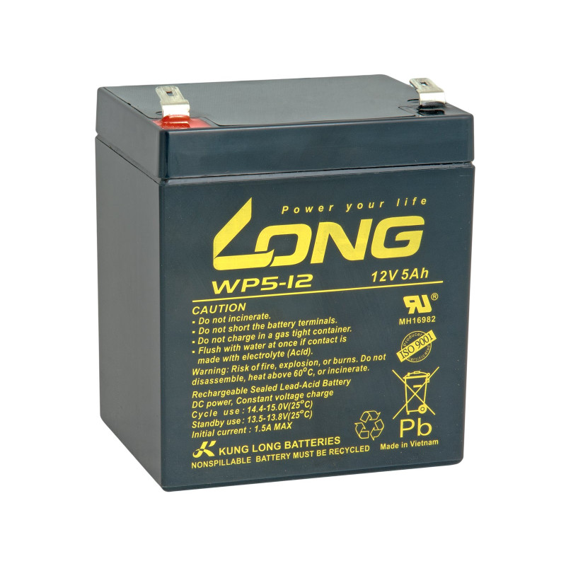 LONG baterie 12V 5Ah F2 (WP5-12)