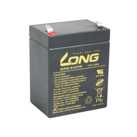 LONG baterie 12V 2,9Ah F1 (WP2.9-12TR)
