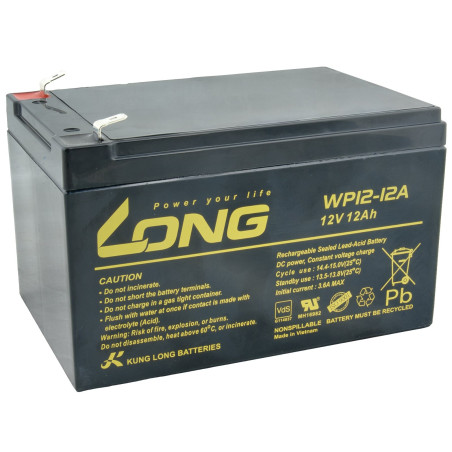 LONG baterie 12V 12Ah F2 LongLife 9 let (WPL12-12)