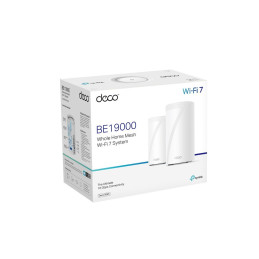 TP-link Deco BE85 Tri-Band Wi-Fi 7 Mesh System BE19000, 8 int., 1x10G, 2x2.5G, 1xSFP+/RJ45 Combo, 1×USB-A 3.0, 2ks